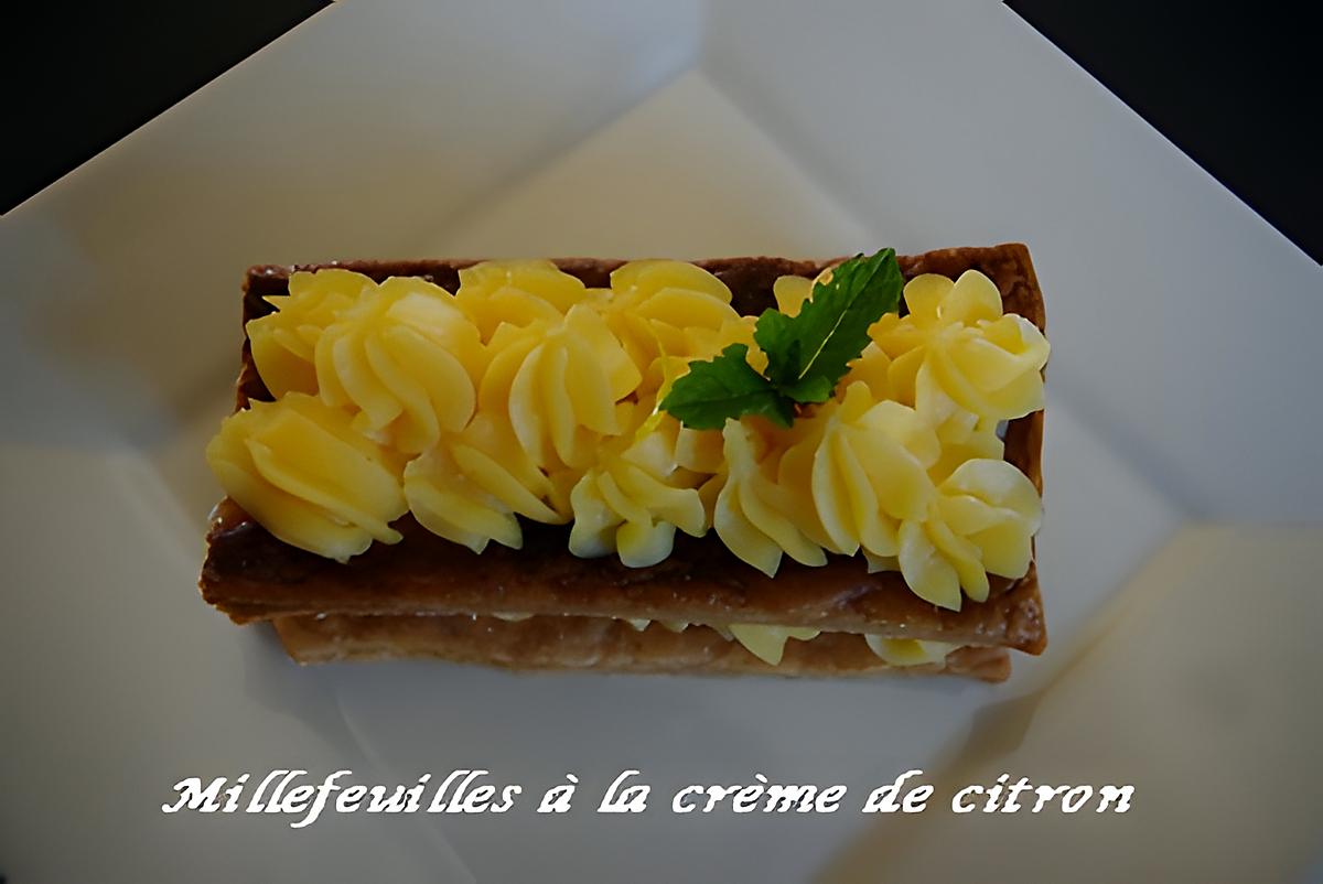 recette Millefeuille à la crème de citron