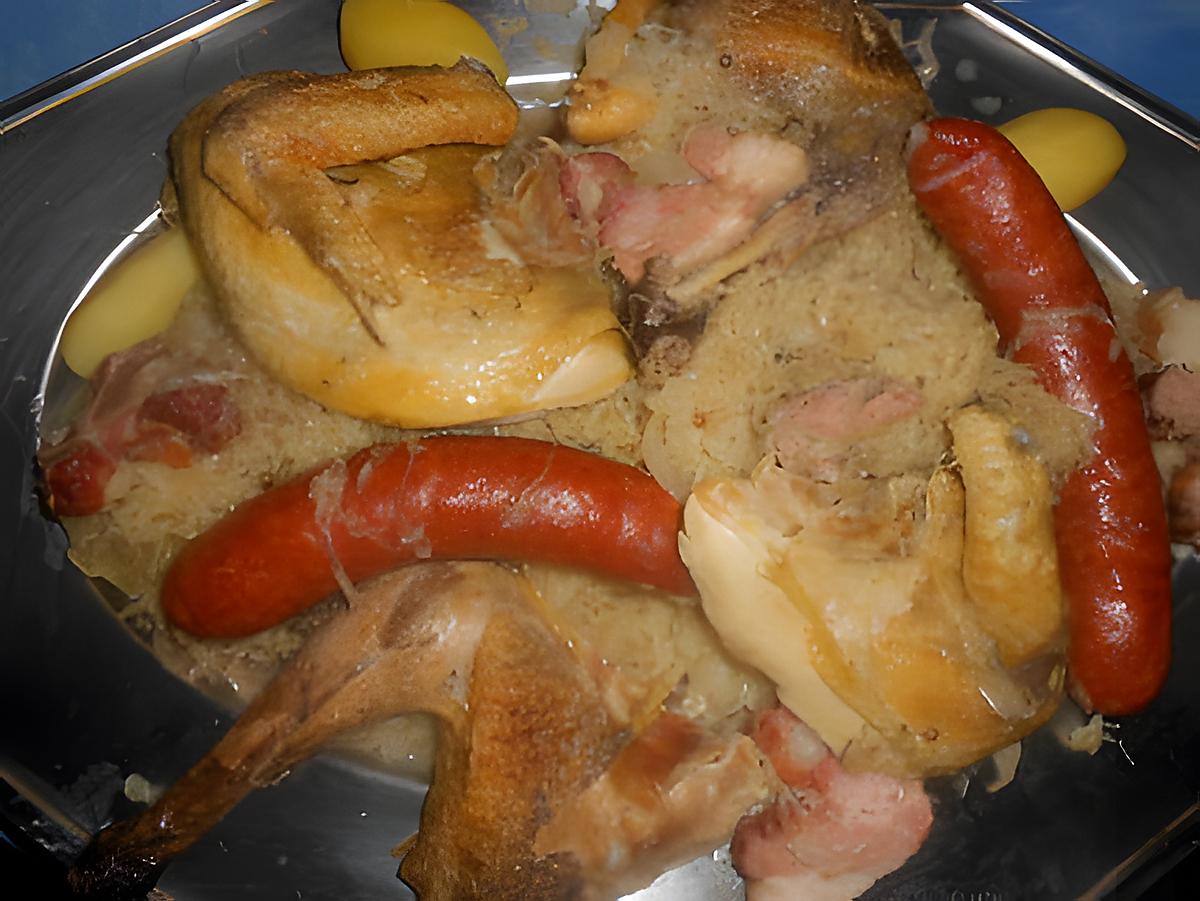 recette Pintade a la choucroute (version 2)