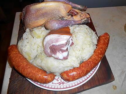 recette Pintade a la choucroute (version 2)