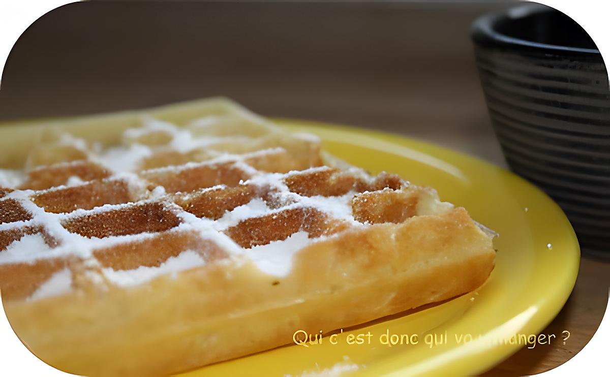 recette Gaufres et sucre glace maison sans gluten et sans lactose