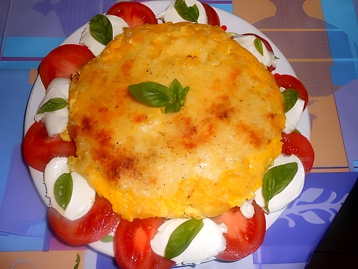 recette FLAN  DI  CAVALFIORE (CHOU FLEUR)  AUX COULEURS ITALIENNES