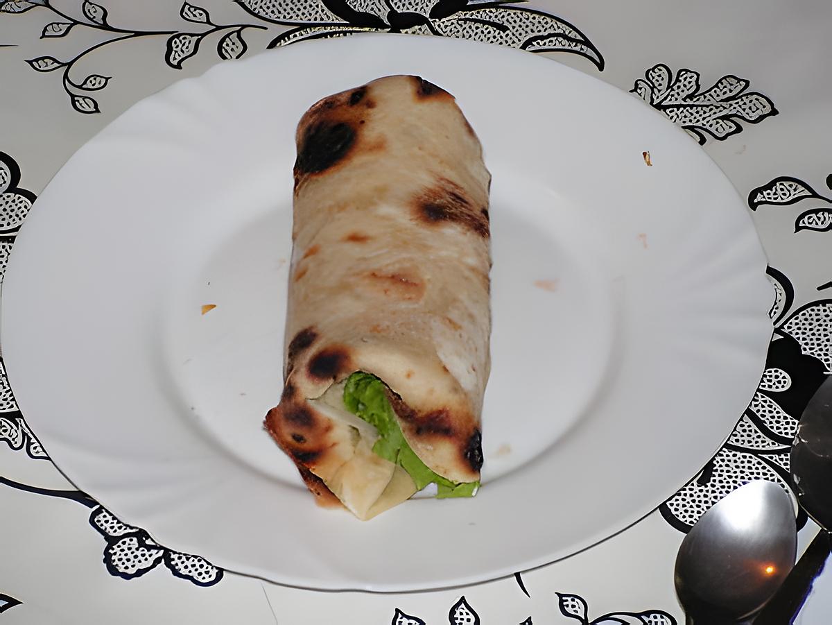 recette wraps jambon et cruditée