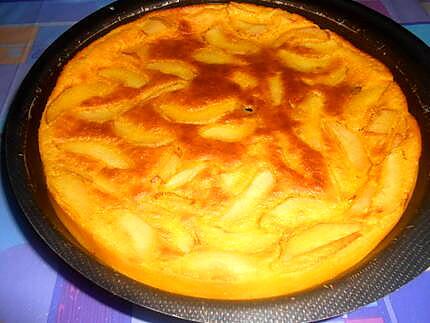 recette CLAFOUTIS  PERE  E  PRUGNE  (poires et pruneaux)