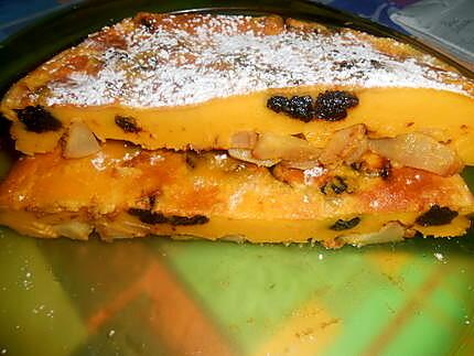 recette CLAFOUTIS  PERE  E  PRUGNE  (poires et pruneaux)