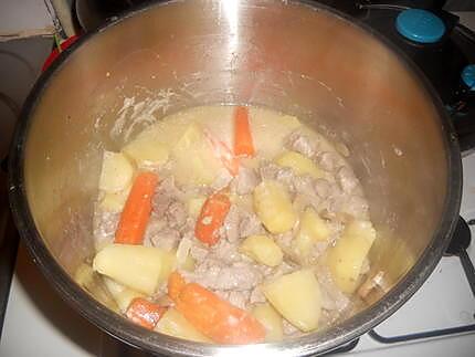 recette Porc en sauce et ses legumes