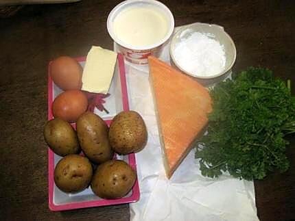 recette Clafoutis pommes de terre au Maroilles.