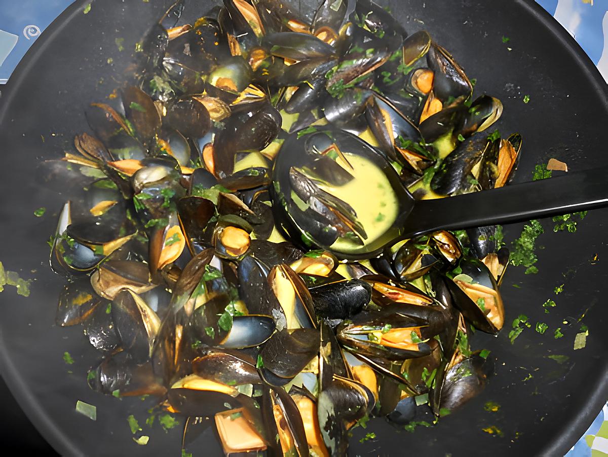 recette Moules au curry