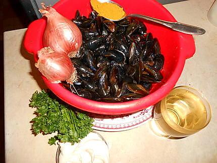 recette Moules au curry