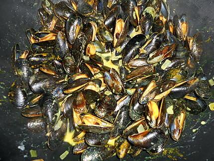 recette Moules au curry