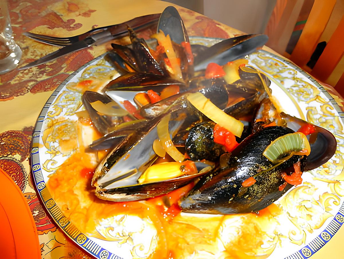 recette moules tomates curry