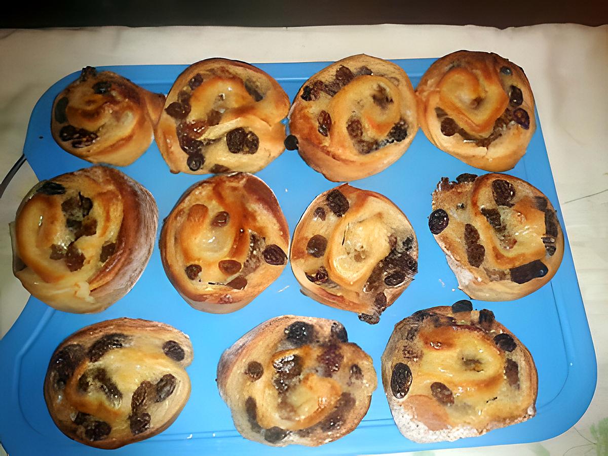 recette mes pains aux raisins