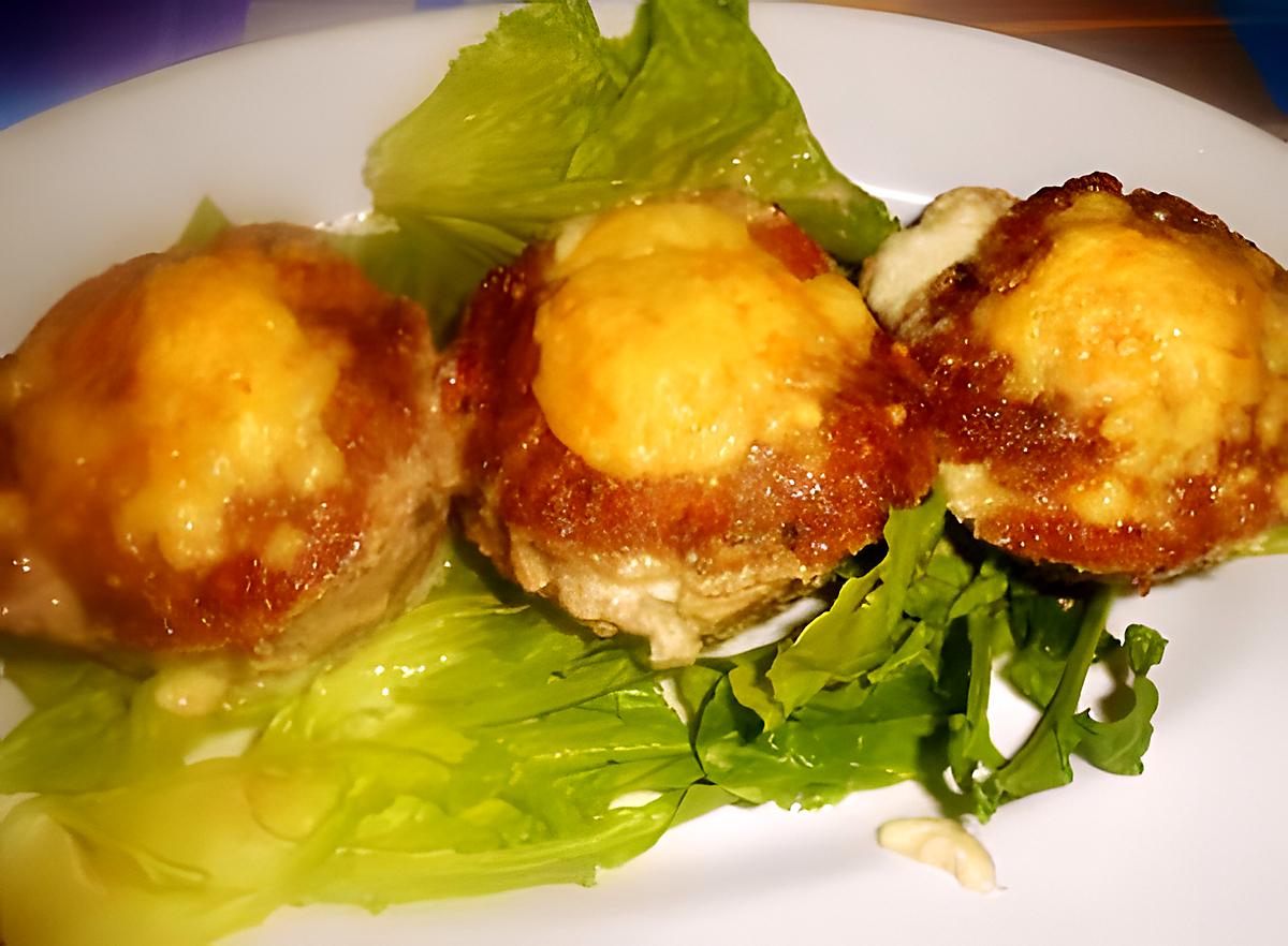 recette PETITS  PATES  DE VIANDE  HACHEE  ET  MOZZARELLA DI BUFFALA