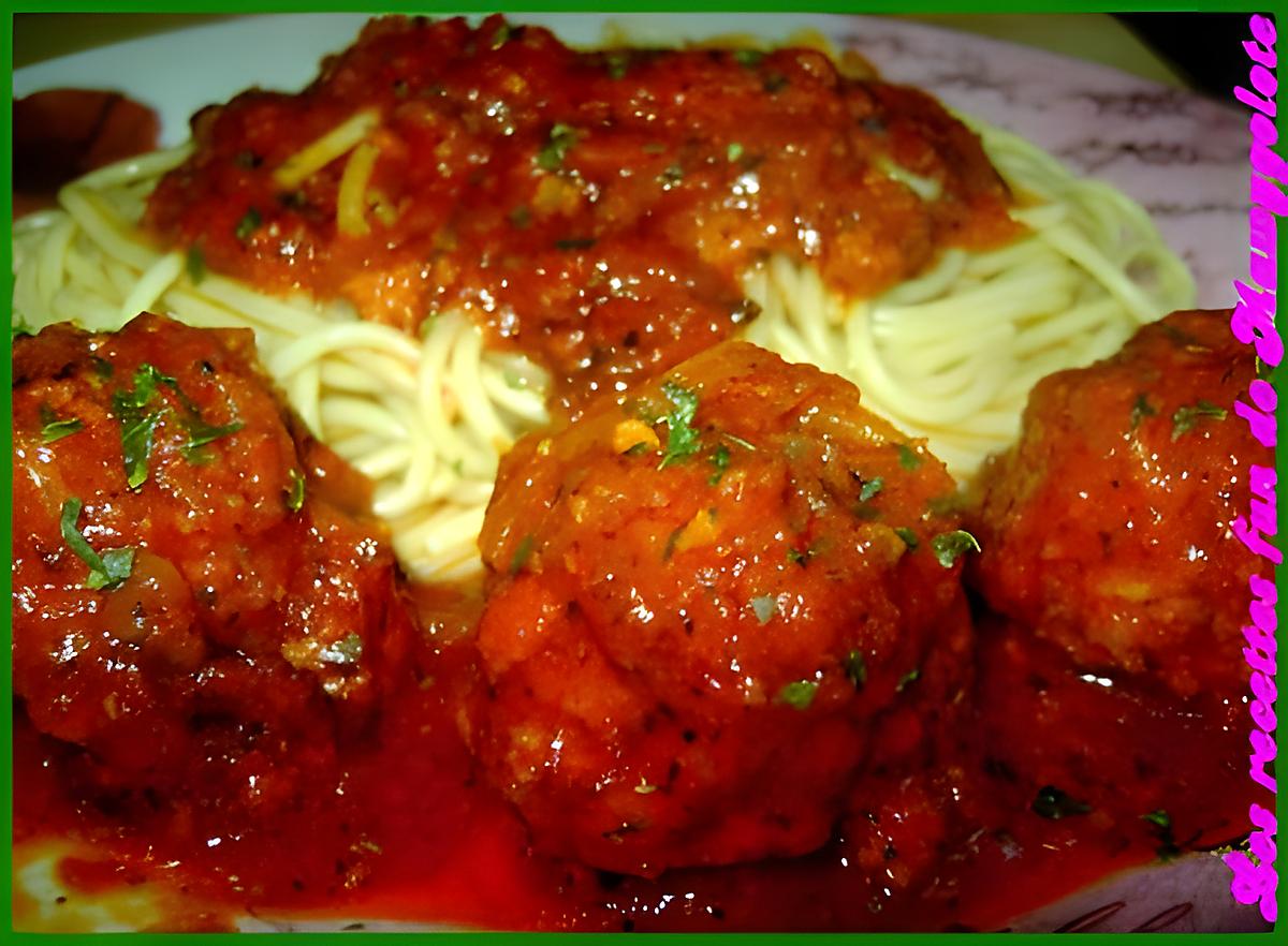 recette Lundi 9 février 2009 Boulettes de boeuf de mon enfance à la sauce tomate.