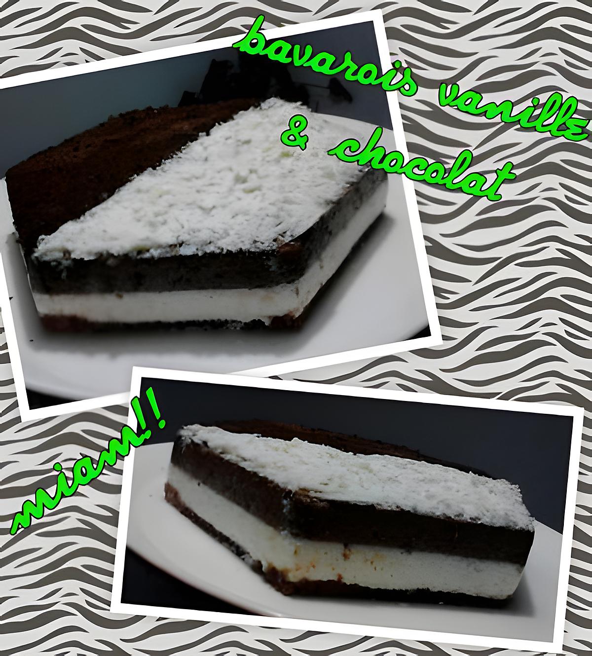 recette bavarois vanille & chocolat noir ( au gout foret noire...)