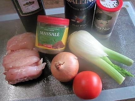 recette Aiguillettes de poulet au fenouil et topinanbours.