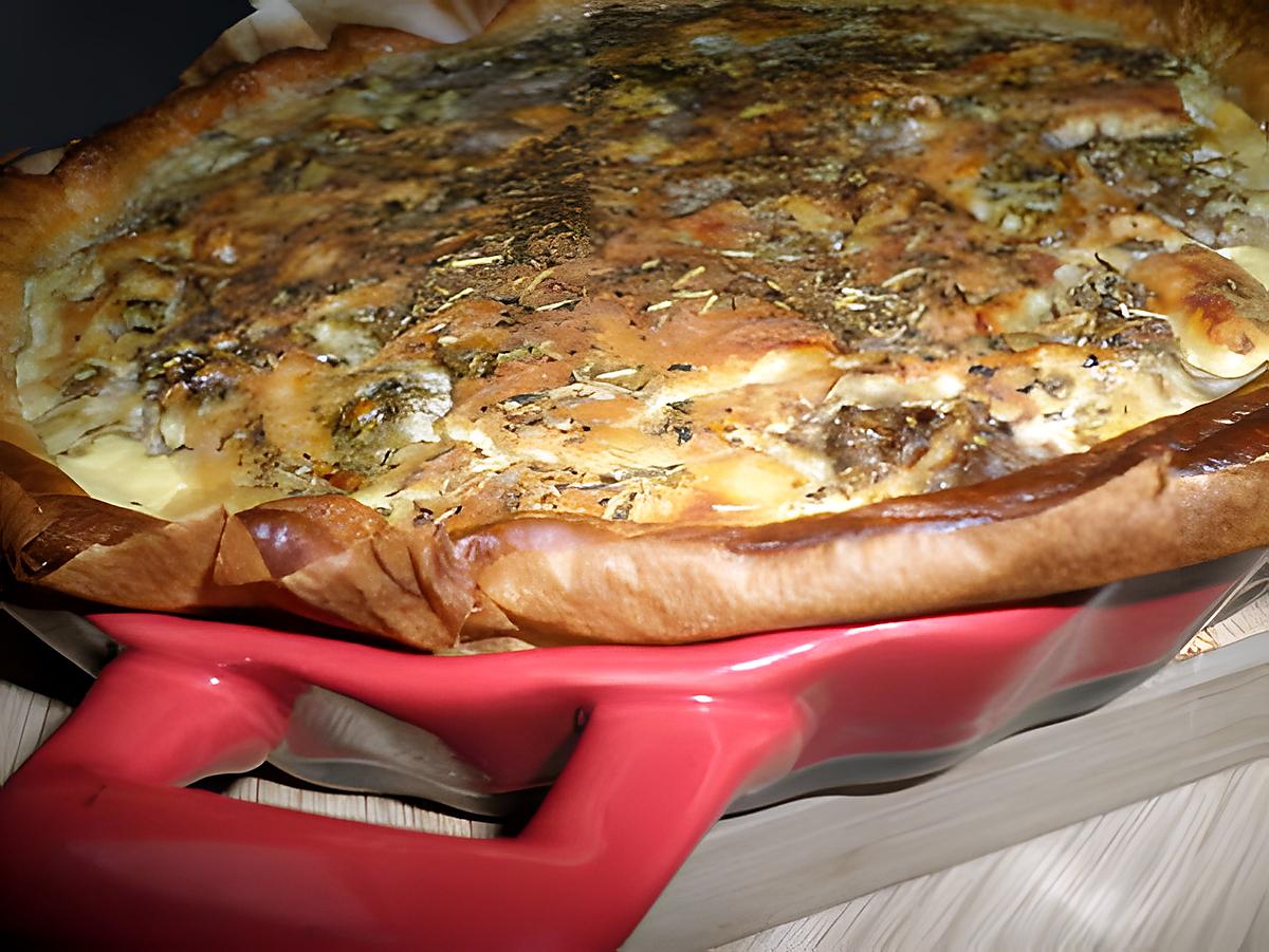 recette Quiche au cheddar et viande hachée