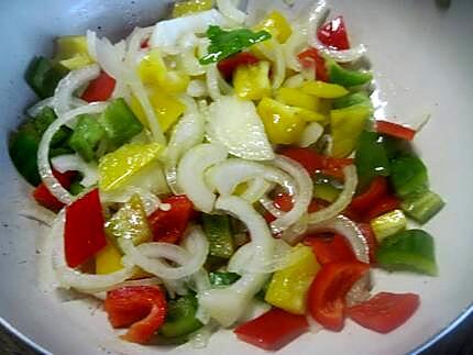 recette filet de poisson au brin de légumes ensoileillés.