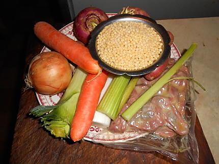 recette Soupe de légumes aux gésiers de volaille