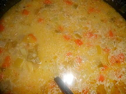 recette Soupe de légumes aux gésiers de volaille