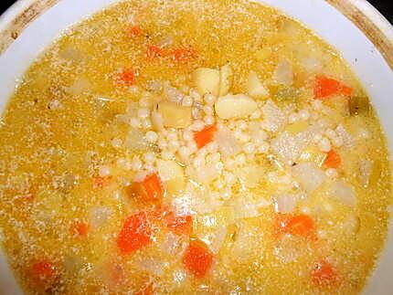 recette Soupe de légumes aux gésiers de volaille