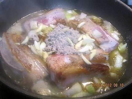 recette Blanquette de veau avec os aux épinards.