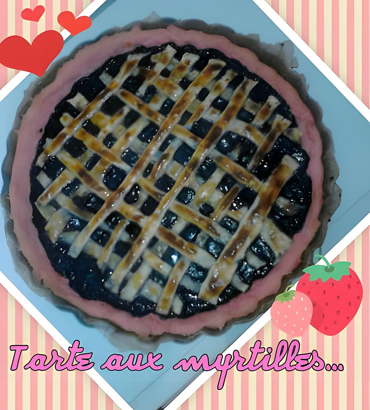 recette Taarte aux myrtilles ( plus simple, y a pas!)