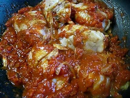 recette Pillons de poulet à la sauce tomates Massalé.