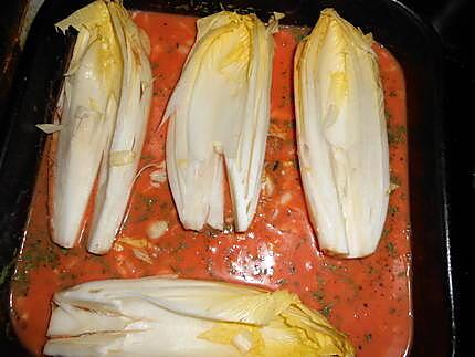 recette Endives farcies aux colinots