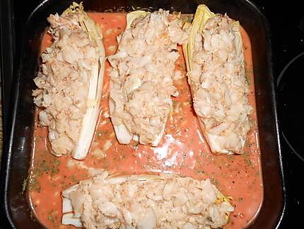 recette Endives farcies aux colinots