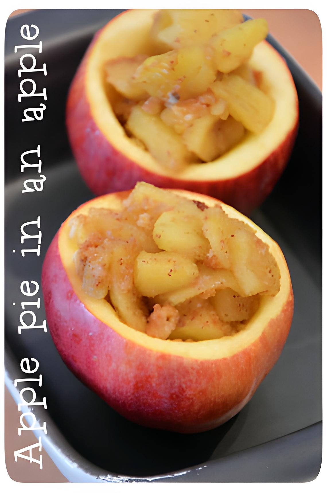 recette Tarte aux pommes dans une pomme