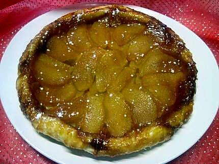 recette tatin aux pommes caramélisées.