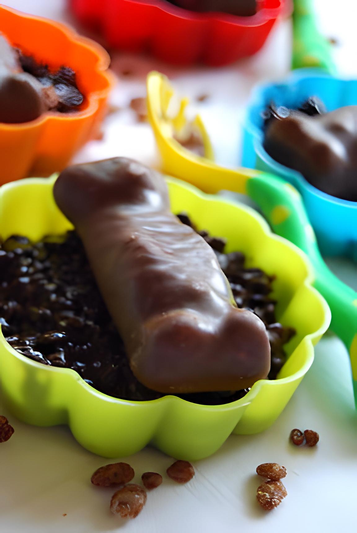 recette Petits lits de nounours en chocolat