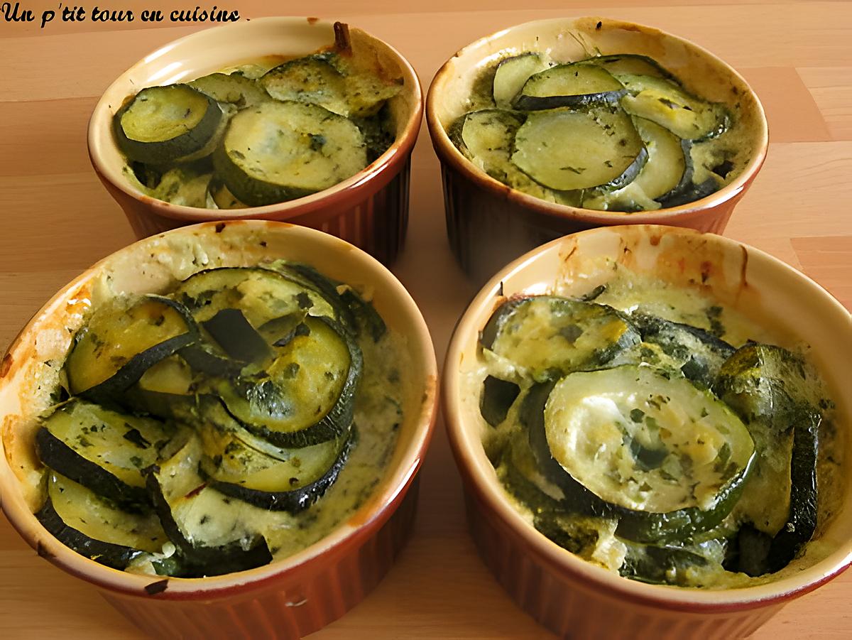 recette Courgettes aux herbes fraîches et son petit gratin simplissime