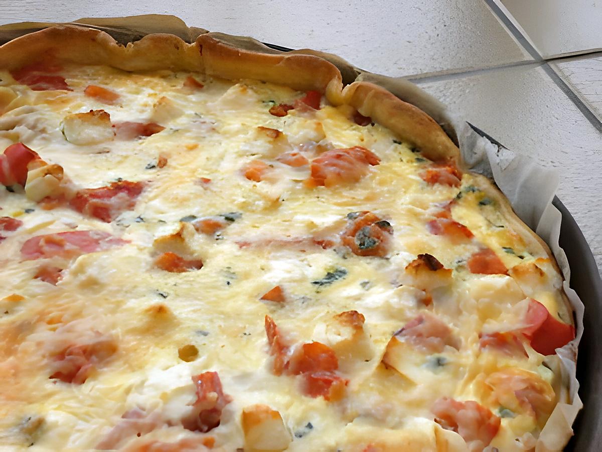 recette Quiche au thon et feta