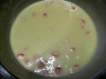 recette Gateau aux bonbons fraises , micro-ondes.