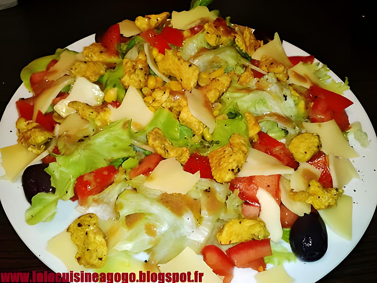 recette Salade dinde citronnée au curry de madras