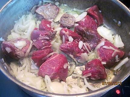 recette Bourguignon et son trio de légumes.