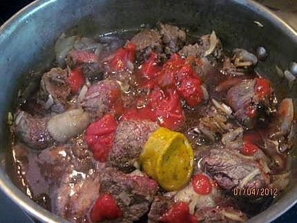 recette Bourguignon et son trio de légumes.