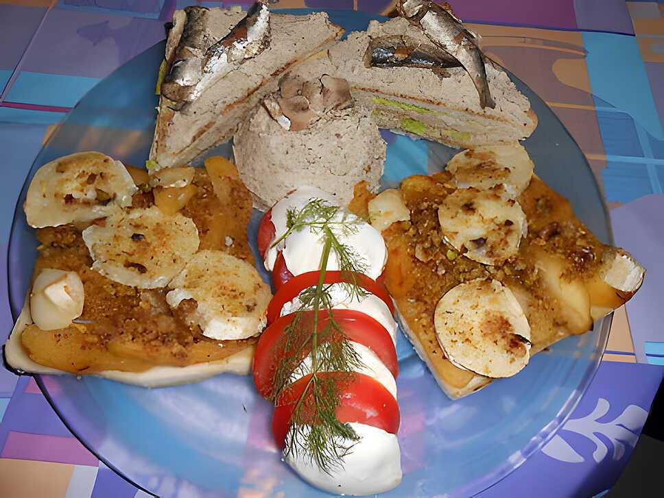 recette DINER AVEC TOAST : 2) POMMES POELEES CHEVRE
