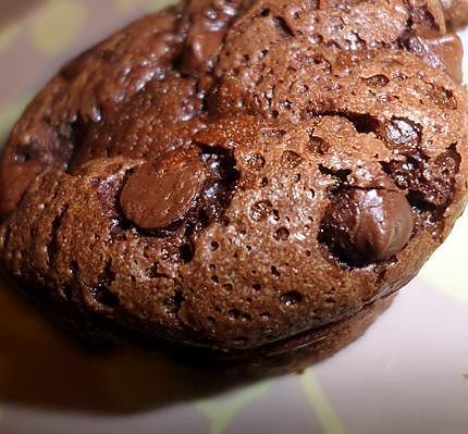 recette Muffins au yaourt chocolaté et pépites au chocolat