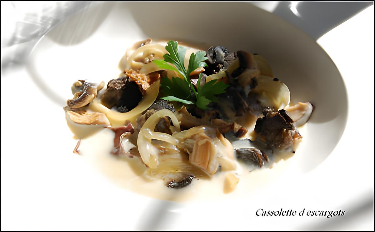recette fricassé d'escargots aux cèpes