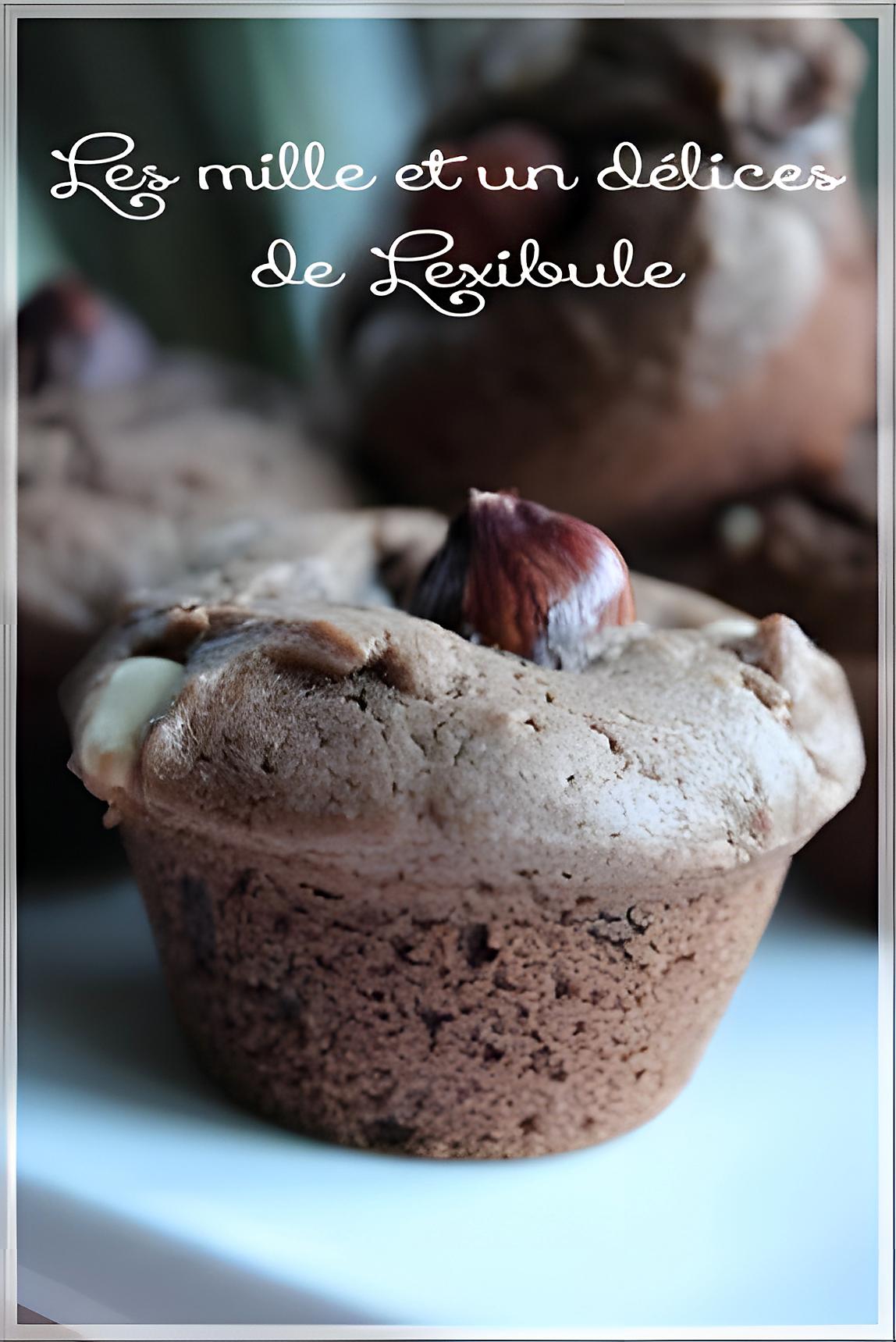recette ~Mini muffins aux brisures de chocolat et aux noisettes~
