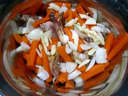 recette Lapin aux carottes à la mijoteuse.