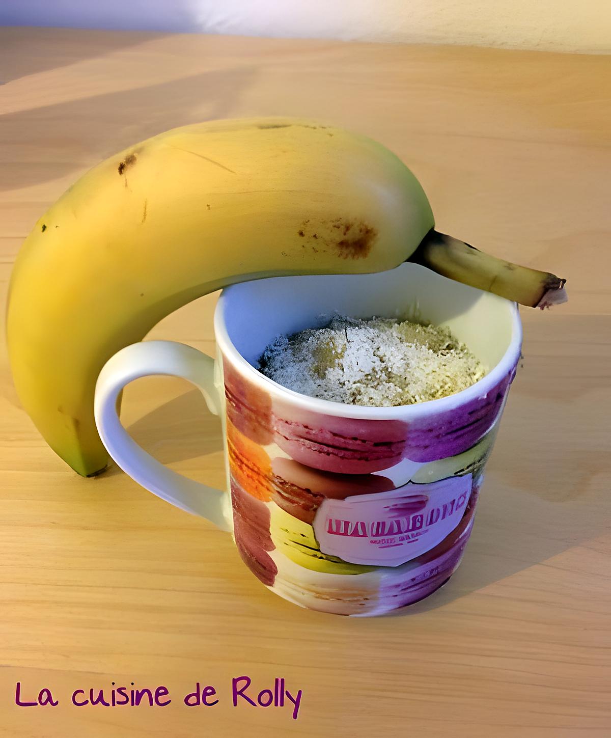 recette Mug cake banane coco