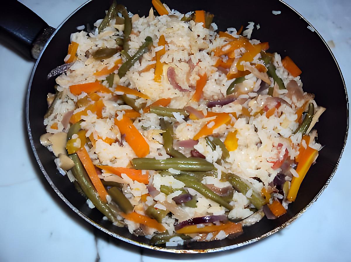 recette Riz aux légumes, façon France et façon Tunisie