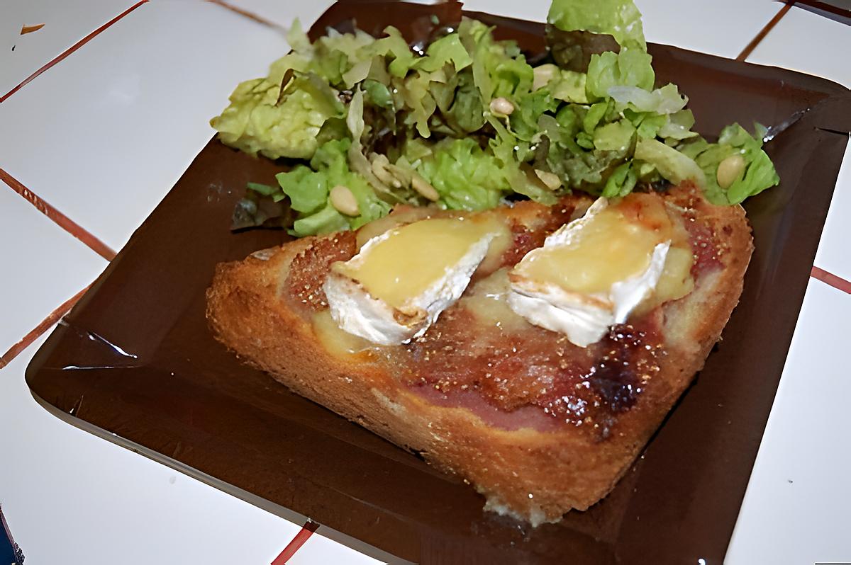 recette Tartine figue/camenbert