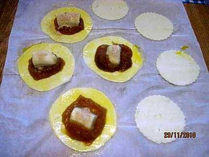 recette Galettes fourrées aux fruits.