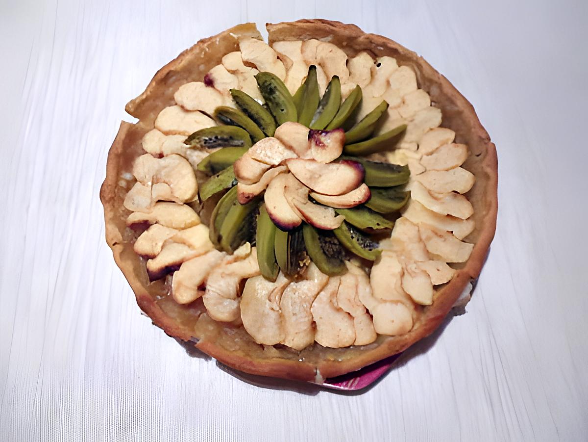 recette Tarte aux pommes et aux kiwis