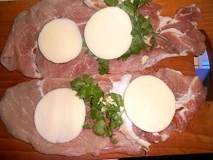 recette INVOLTINI  D'ESCALOPES   DE  PORC