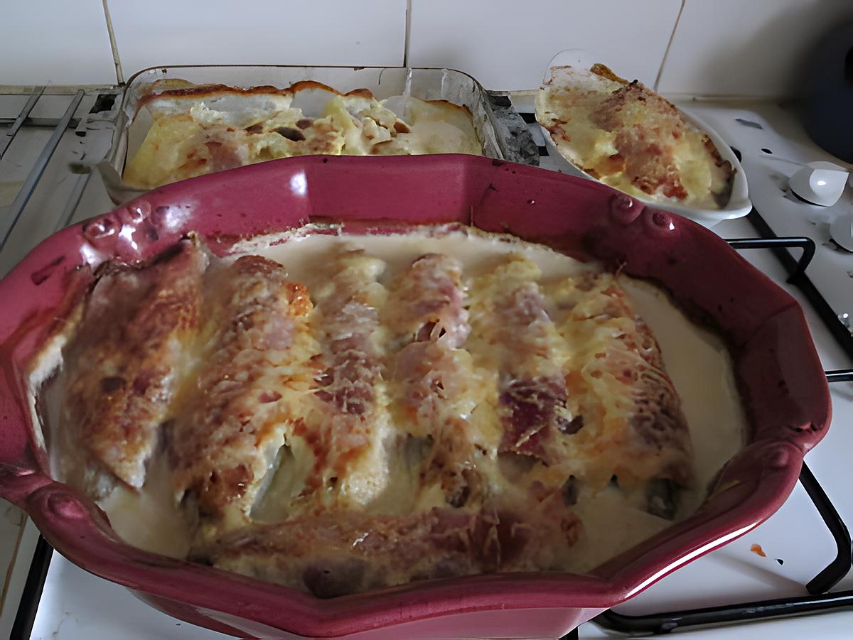 recette endives et p de terre jambon  a la vache qui rit de train 22 sur les foodies  et!!!